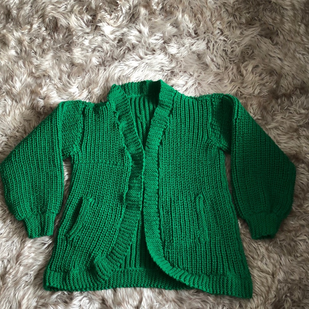 Hand Knitted Chunky Cardigan